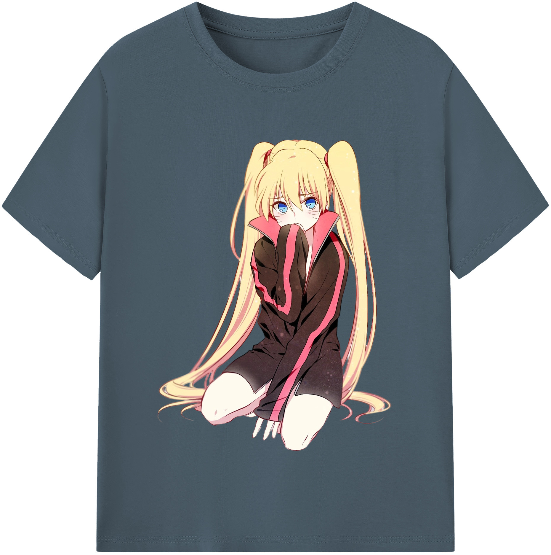 （画像用） NARUTO -ナルト- うずまき ナルト Uzumaki Naruto 綿100％半袖Tシャツ（フロントプリント）